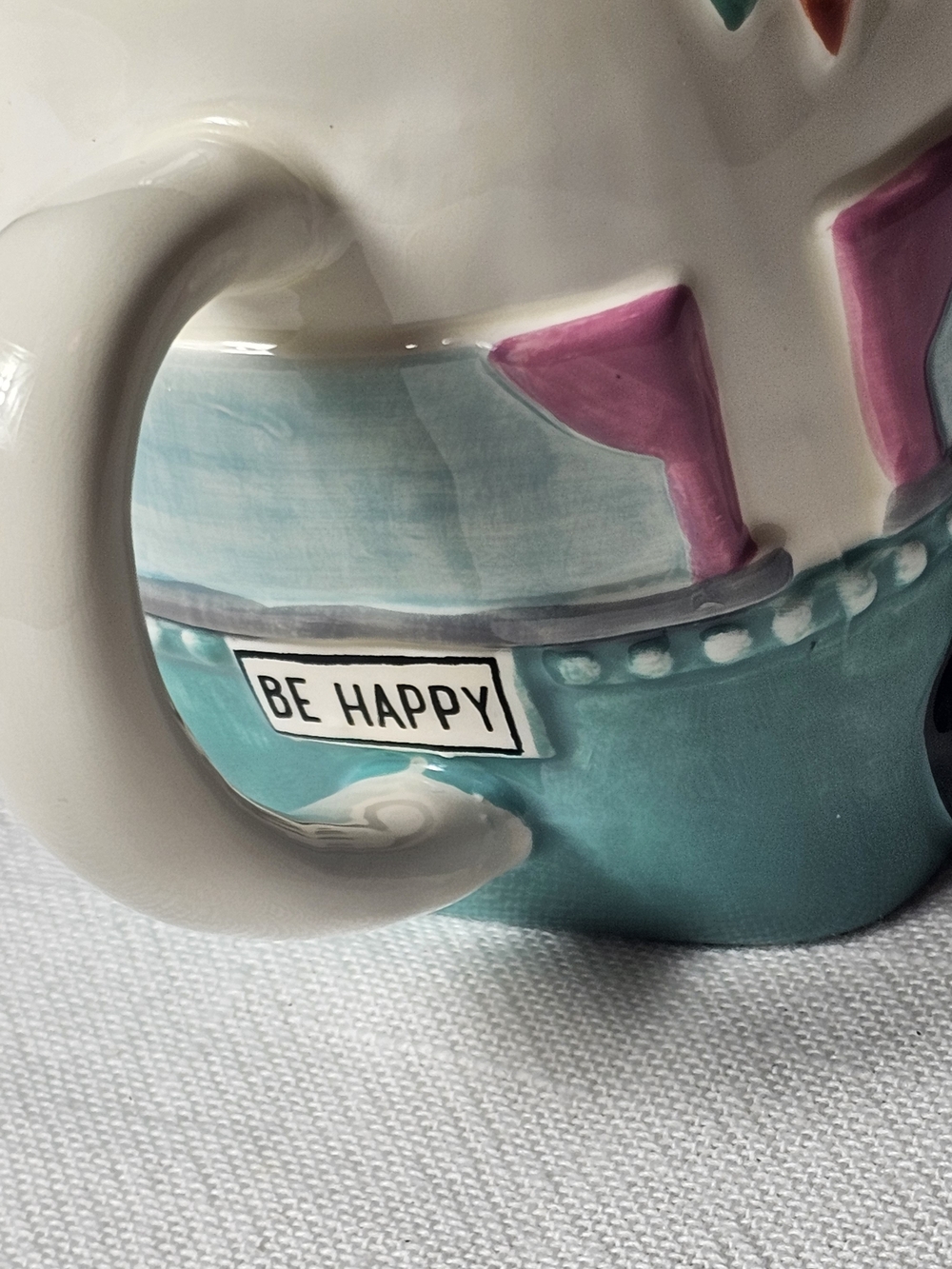 Natural Life the "Hazel The Camper" Folk‎ Art Mug - Picture 5 of 7